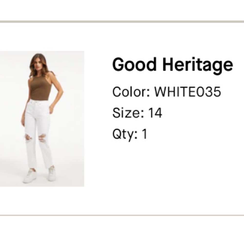 Brand new with tags Good American Good Heritage jeans in size 14